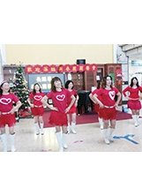 高榮臺南分院邀請閃亮亮舞團帶來熱情的舞蹈義演。之照片