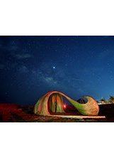 加路蘭休憩區周邊無光害，是賞星、觀月的最佳去處。之照片