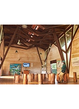 遊客解說中心讓遊客能更進一步了解濕地的生態。之照片