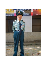 費振平於107年10月參與臺南榮家「再讓我穿一次軍服崇功報勳活動」留影。（圖／費振平）之照片