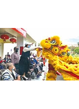 榮家舉辦新春慶賀活動，「祥獅獻瑞」帶來高潮。（圖／花蓮榮家）之照片