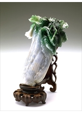 翠玉白菜為「故宮博物院」館藏著名工藝品。（圖／國立故宮博物院收藏）之照片