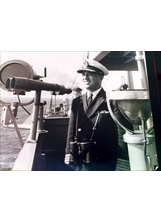 江叔安任太湖軍艦第一任上校艦長，意氣風發，準備大展鴻圖。（圖／王士珍）之照片