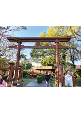 埔里酒廠旁的「鳥居」，為一座日式庭院，是許多民眾喜愛前往的打卡點。之照片