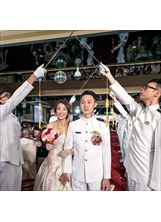楊佳棉與另一半都是海軍軍官，對海軍滿懷感恩。（圖／楊佳棉）之照片
