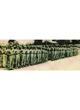 民國五十年間，幼年兵教導中隊在臺整編待訓情形。之照片