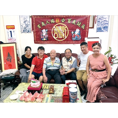 臺南市榮服處：杜長生爺爺樂天知足，與人為善。